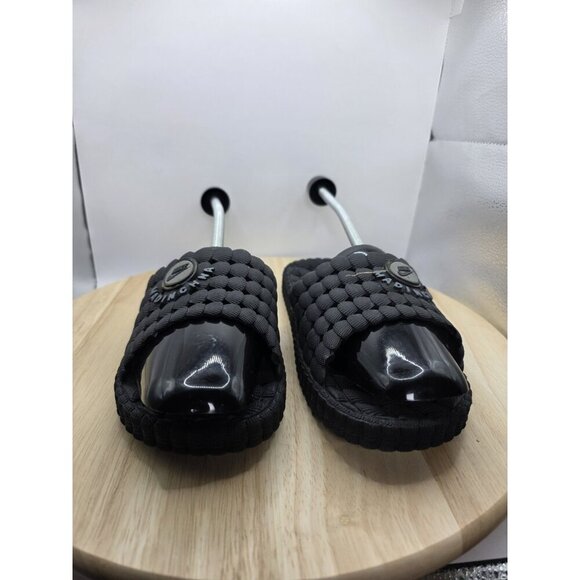Nike non-slip slides sandals womens 9 UK 7 Euro 40.5 BLACK/BLACK - Picture 4 of 8